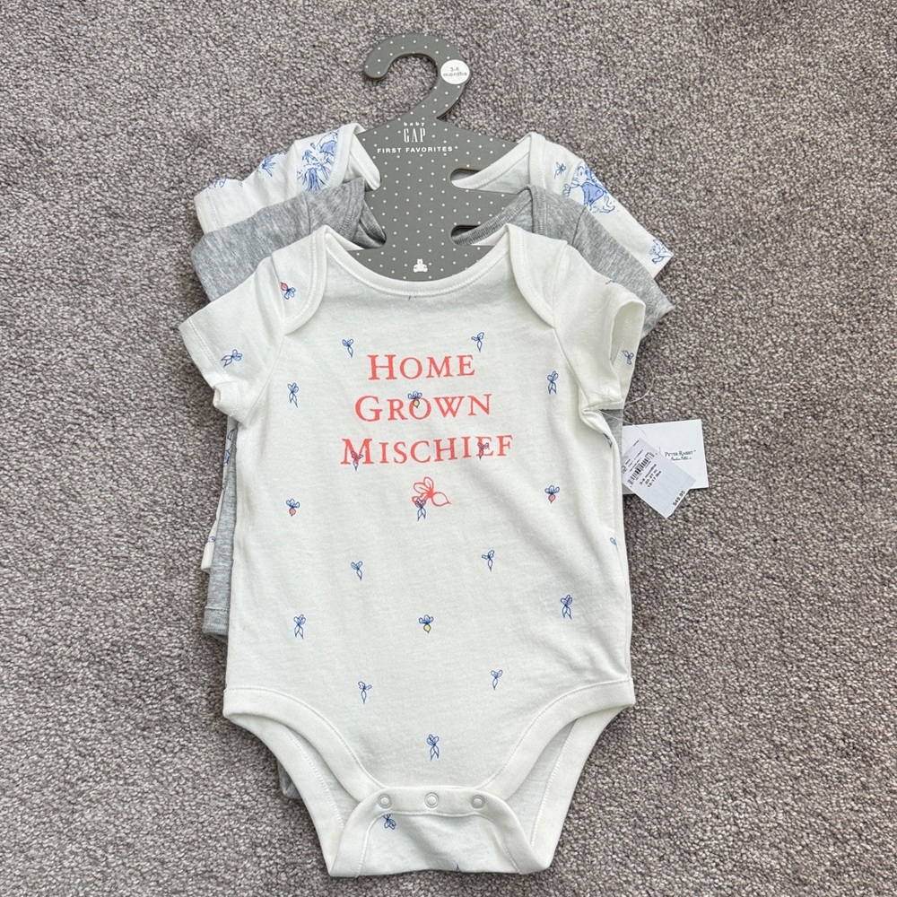 GAP Baby Bodysuit 3 piece Set